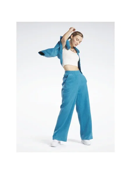 Jersey cropped póló Reebok kék