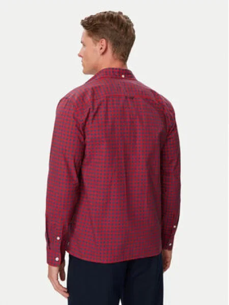 Tommy Jeans Ing Check Oxford Bordó