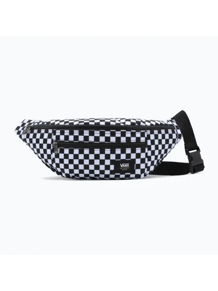 Мъжки Vans Mn Ward Cross Body Pack черно-бяла карирана чанта бяло