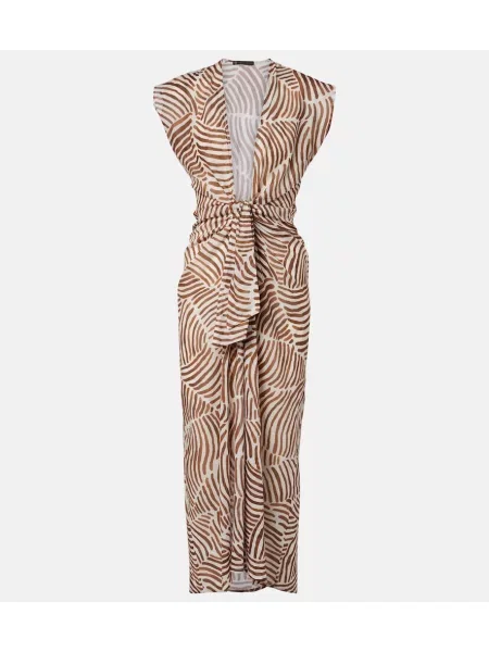 Rochie midi Vix Paula Hermanny cu imagine maro