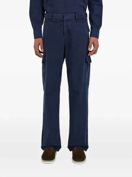 Cargo nohavice Ferragamo modrá