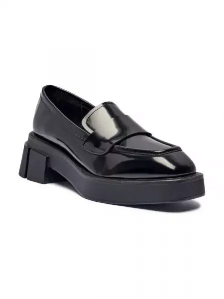 Marc Cain De piele pantofi loafer negru