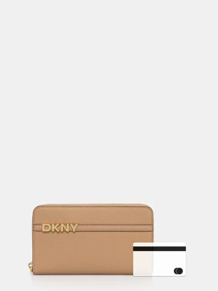 Шкіряний гаманець Dkny зелений