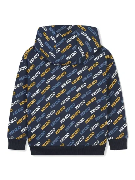 Bluza z kapturem dziecięca Kenzo niebieska