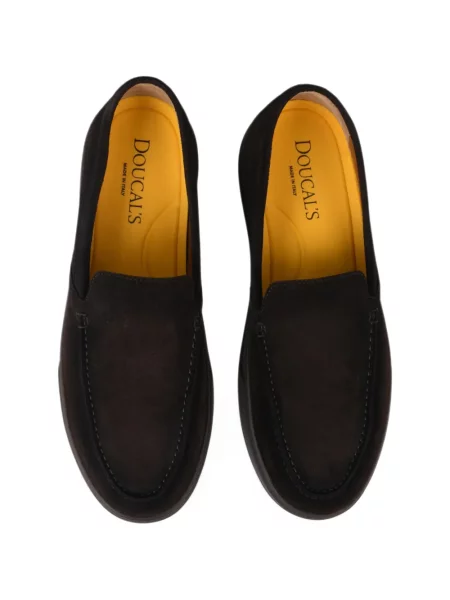 Chiloți Doucal's din piele de căprioară slip-on maro