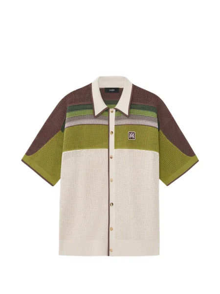 Pruhovaná košile Amiri s autogramem