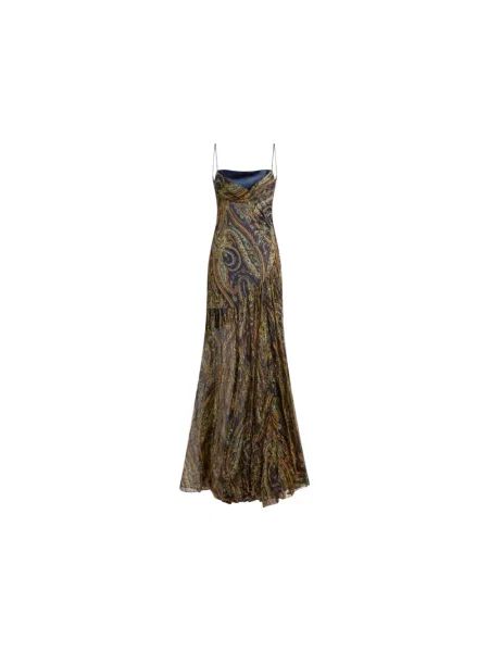 Długa sukienka maxi Etro z wzorem paisley