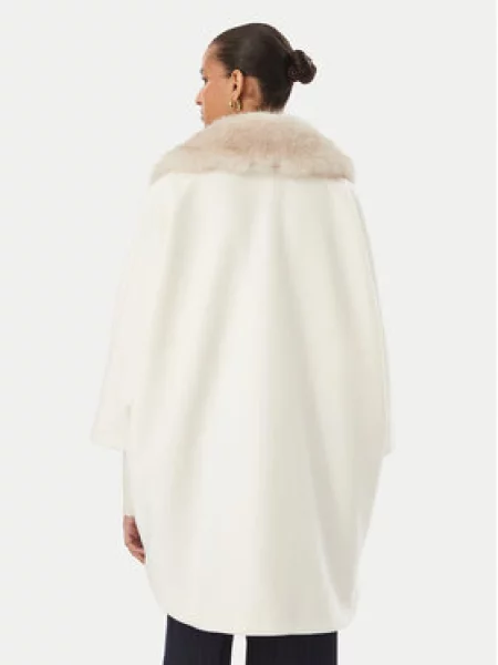 Rinascimento Demisezoninis paltas Kreminė Oversize
