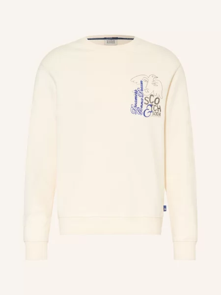 Scotch & Soda Mikiny krémová / modrá černá