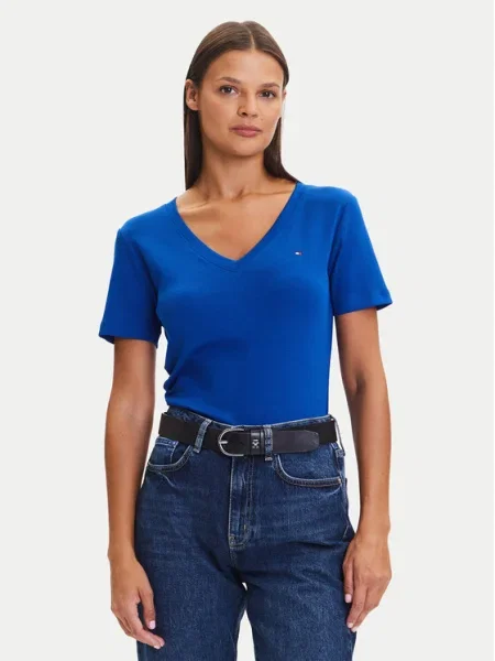 Тениска Tommy Hilfiger синьо