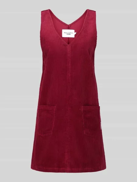 Sukienka mini z sztruksu z naszywanymi Marc O'polo Denim