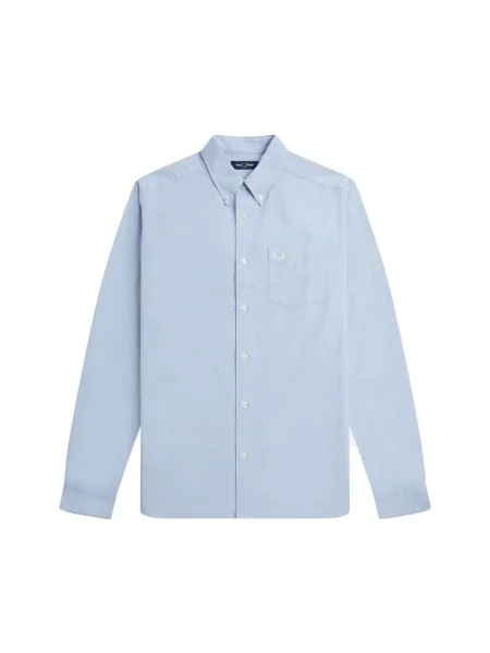 Cămașă FRED PERRY Oxford Shirt Light Smoke M albastru