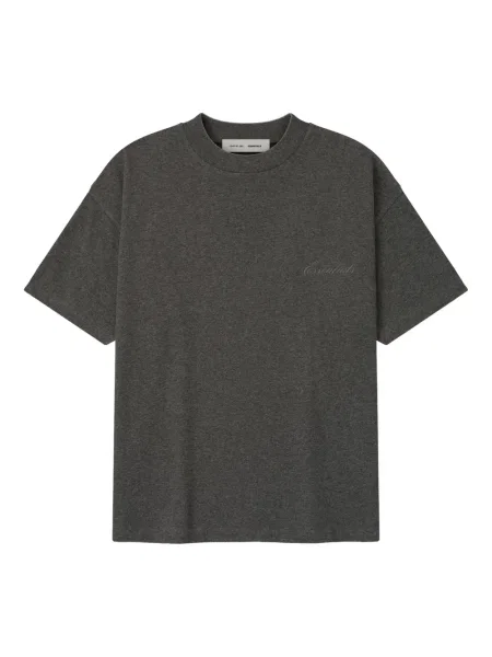 Tricou Fear Of God Essentials cu decolteu rotund clasic scurt gri