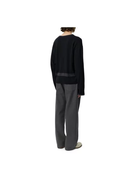 Sweter Mfpen wełniany czarny