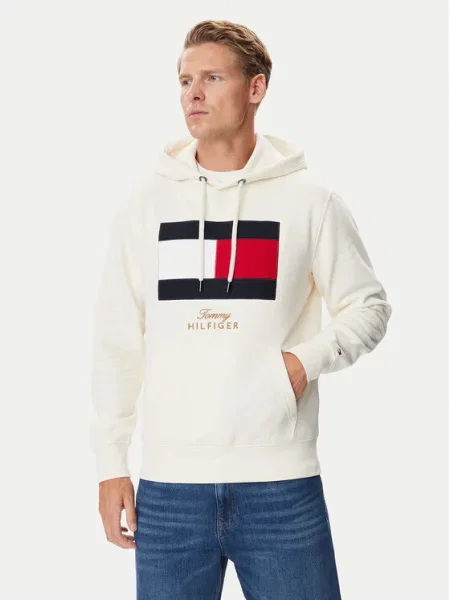 Tommy Hilfiger Džemperis Gifting Flag Kreminė