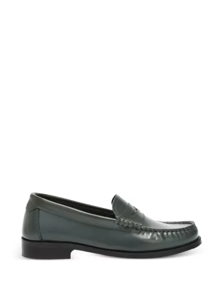 Pantofi loafer Furla din piele verde