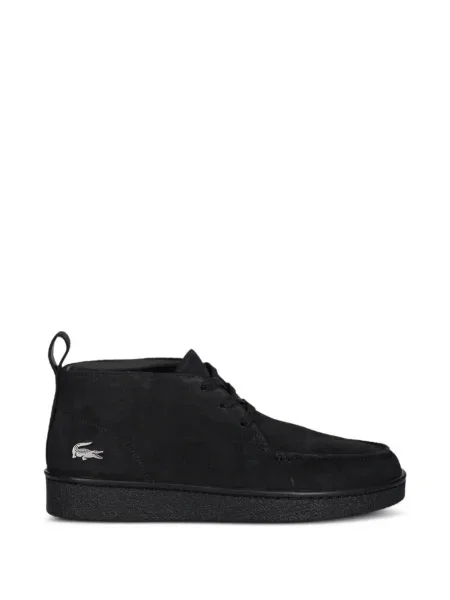 Sneakerși Lacoste cu șireturi din dantelă negru