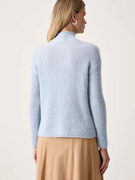 MM by Max Mara sweter z wełną MMLSTRANO niebieski