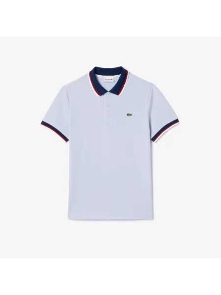 Поло Lacoste голубое