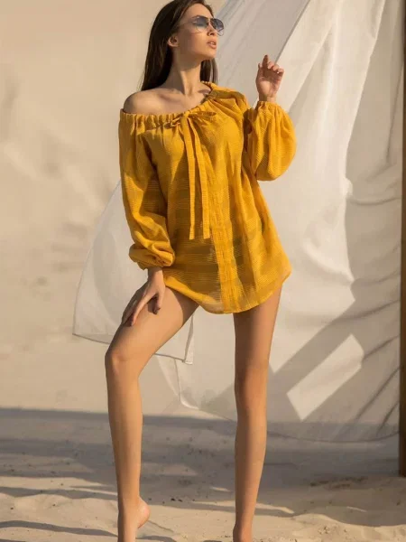 Пляжная туника біла