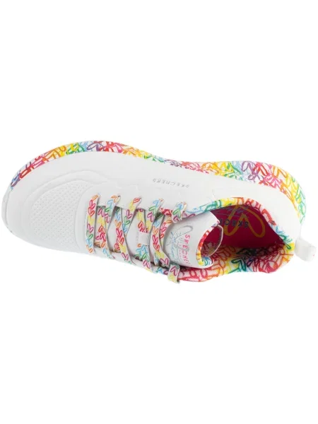 Tenisky Skechers so srdiečkami biela