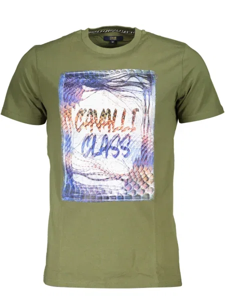 Tricou mânecă lungă Cavalli Class verde