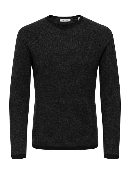 Only & Sons Pulover ONSERIC amestecat negru