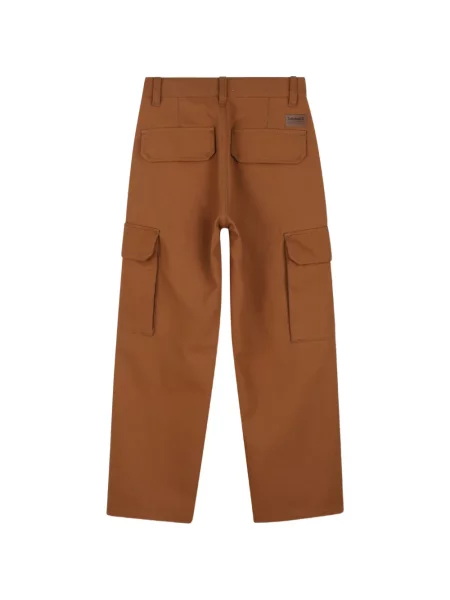 Spodnie cargo dziecięce Timberland brązowe