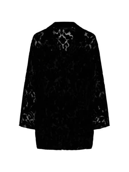 Cămașă Gucci din velur cu model floral negru