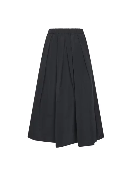 Spódnica midi z dodatkiem bawełny model ‘CURVATO’ Weekend Max Mara czarna