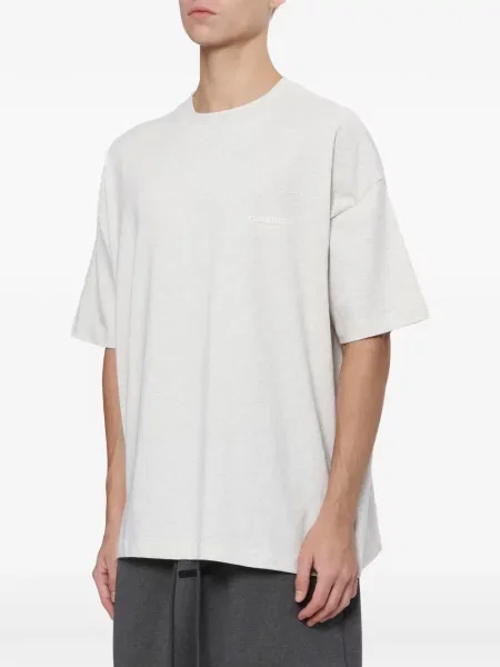 Tricou Essentials cu imagine cu decolteu rotund gri