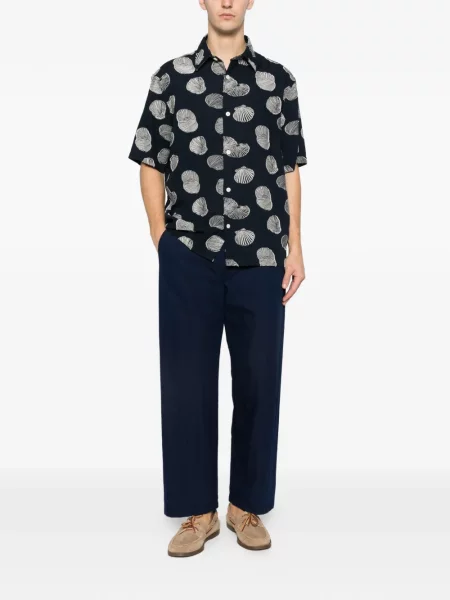 Pantaloni Barena albastru