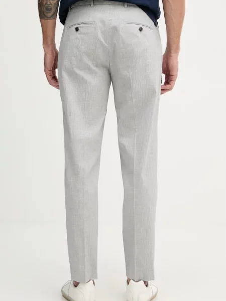 Tommy Hilfiger spodnie z bawełną NEW YORK szare