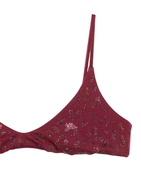 Sutien Mc2 Saint Barth cu imagine cu model leopard roșu