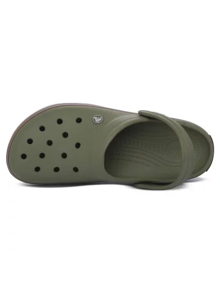 Šľapky Crocs Crocband Gum Clog zelená