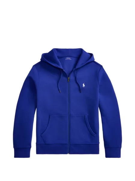 Hímzett kapucnis melegítő felső Polo Ralph Lauren kék