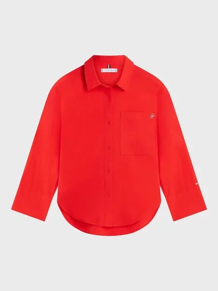 Рубашка Tommy Hilfiger красная