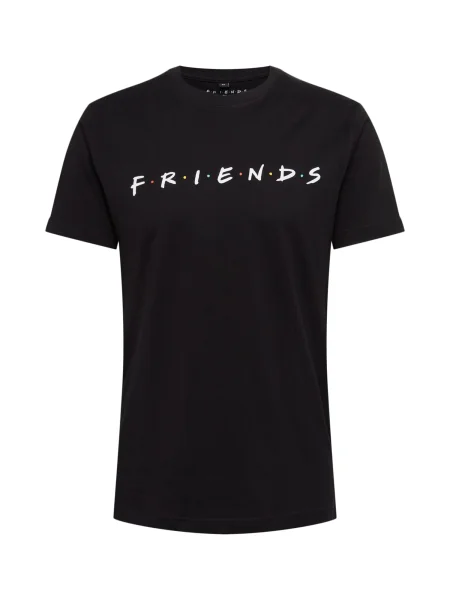 Mister Tee Tričko Friends černá bílá