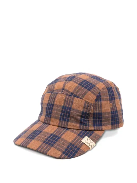 Șapcă Visvim în carouri portocaliu