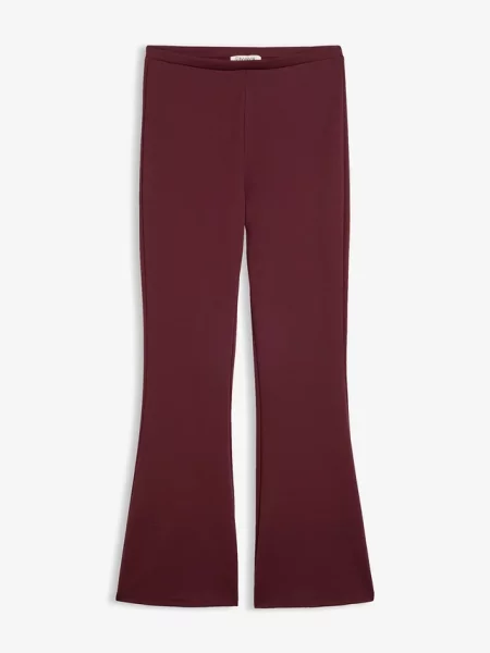 Legginsy z wygodnego materiału punto di roma czerwone