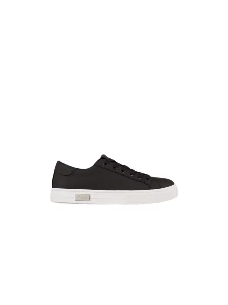 Sneakersy Armani Exchange skórzane czarne