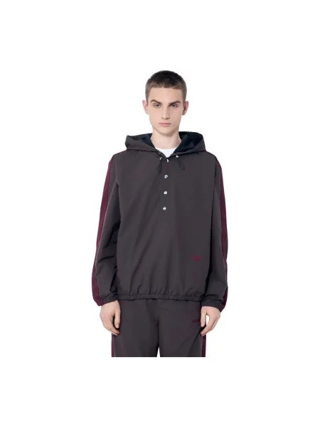 Bluza z kapturem Adidas brązowa