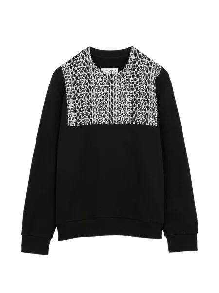 Bluza Mm6 Maison Margiela z nadrukiem czarna