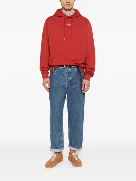 Суичър с качулка Drôle De Monsieur червено
