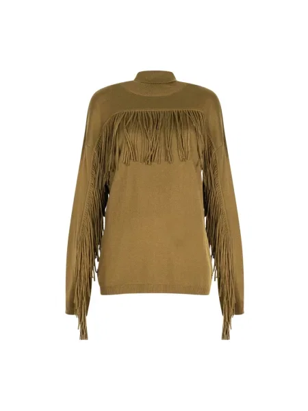 Sweter z golfem Trussardi do golfa brązowy