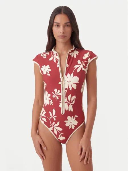 Seafolly Kopalni kostum Mayflower rdeča