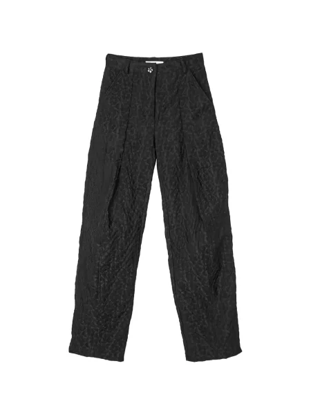 Pantaloni Cecilie Bahnsen din jacard conici negru