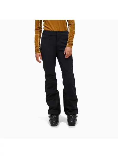 Pantaloni de schi pentru femei Peak Performance Stretch Softshell black negru