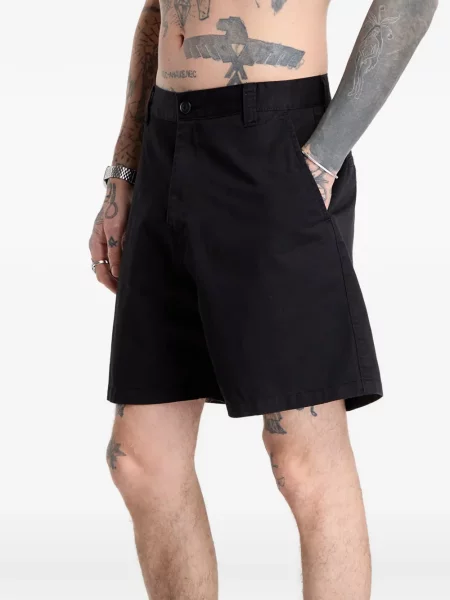 Rövidnadrág Carhartt Wip autogrammal fekete