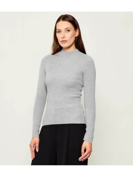 Klasszikus gyapjú szvetter Guess Jeans szürke